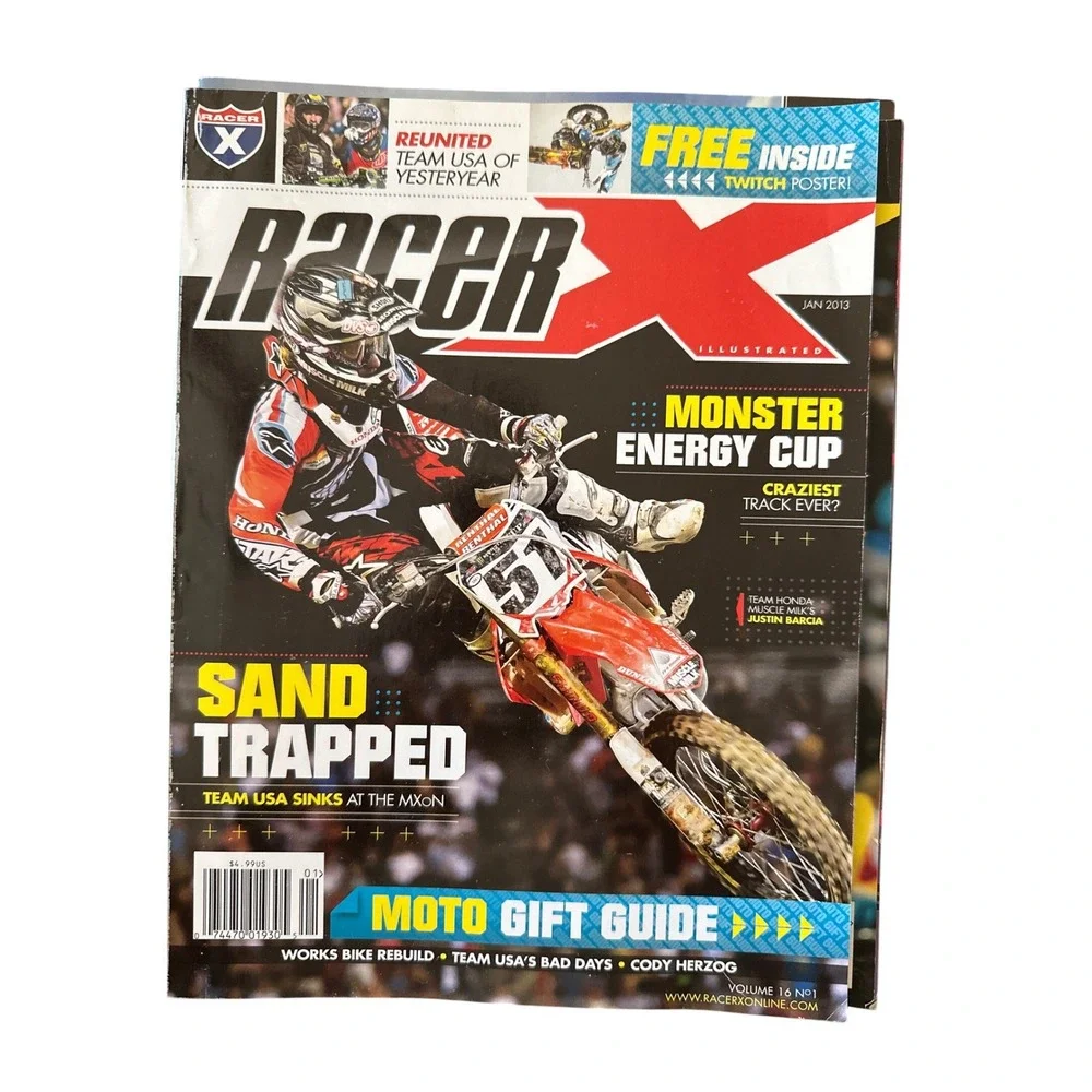 Racer‎ X Illustrated Magazine January 2013 Monster Energy Cup Moto Gift Guide